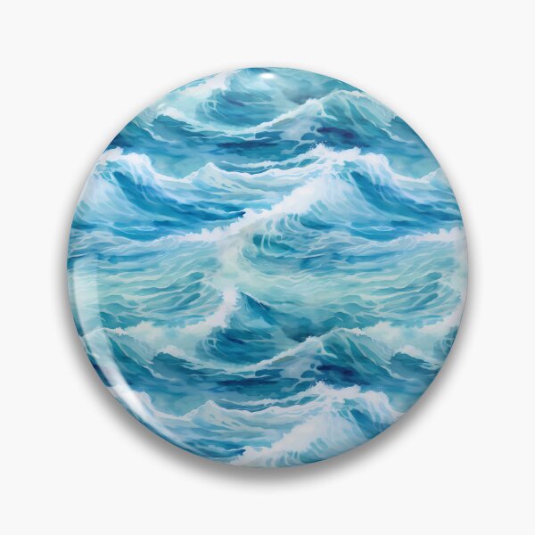 Item preview, Sea Waves Watercolor Pattern #5 designed and sold by NatureSight.