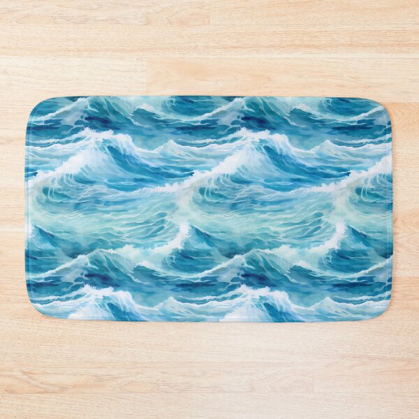 Item preview, Sea Waves Watercolor Pattern #5 designed and sold by NatureSight.