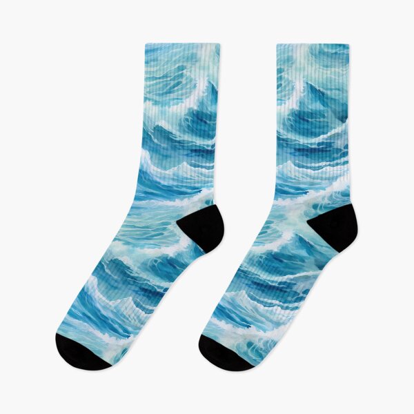 Item preview, Sea Waves Watercolor Pattern #5 designed and sold by NatureSight.