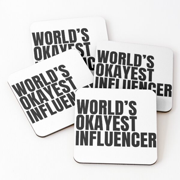 Item preview, World's Okayest Influencer - Black designed and sold by Cutsandsparks.