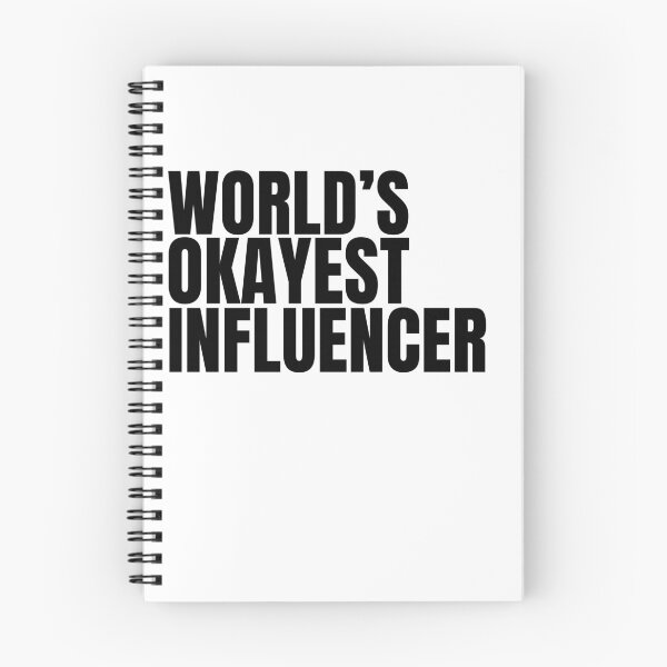 Item preview, World's Okayest Influencer - Black designed and sold by Cutsandsparks.