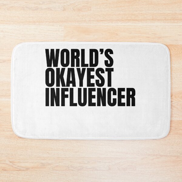 Item preview, World's Okayest Influencer - Black designed and sold by Cutsandsparks.