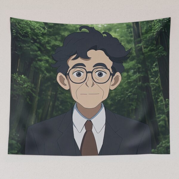 Item preview, Erving Goffman | Anime style designed and sold by ComicsFactory.