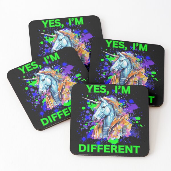 Item preview, Unicorn "Yes, I'm Different" Unique Design designed and sold by TOA Timeless Original Apparel.