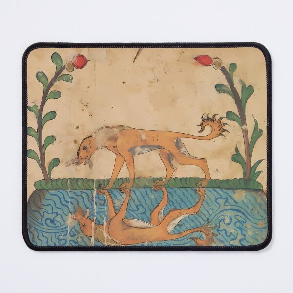 Item preview, Dog and reflection - Kalila and Dimna, Unknown artist, ca. 1310 designed and sold by A APART T.