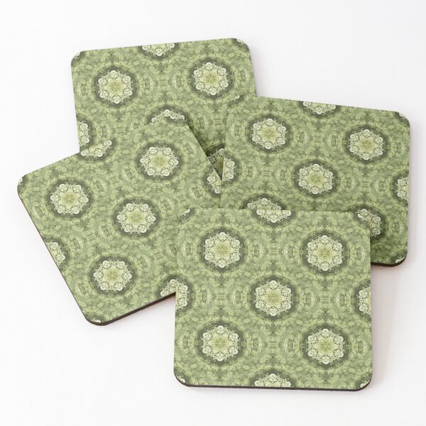 Item preview, Green Autumn Botanical Mandala Pattern designed and sold by Artistestella.