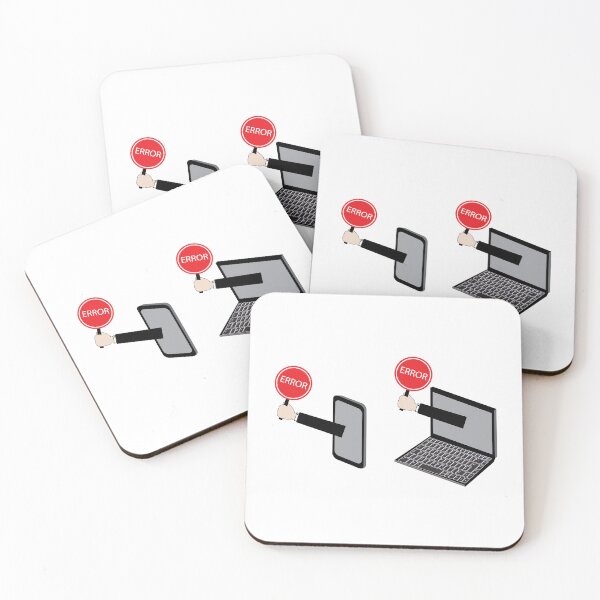 Item preview, Hands coming out of computers showing error sign designed and sold by pavledesigns.