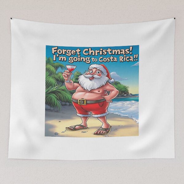 Item preview, Santa in Costa Rica designed and sold by Tees-and-Trends.