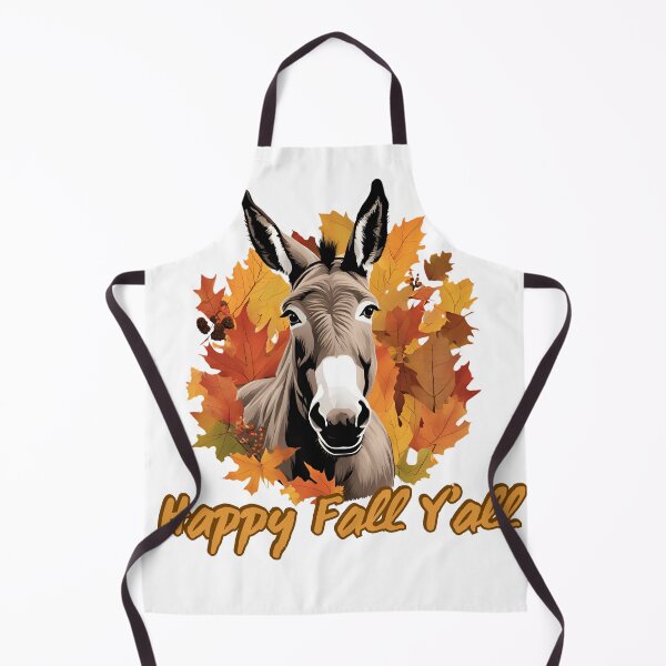 Item preview, Happy Fall Yall Donkey Autumn Leaves designed and sold by GlowUpLook.
