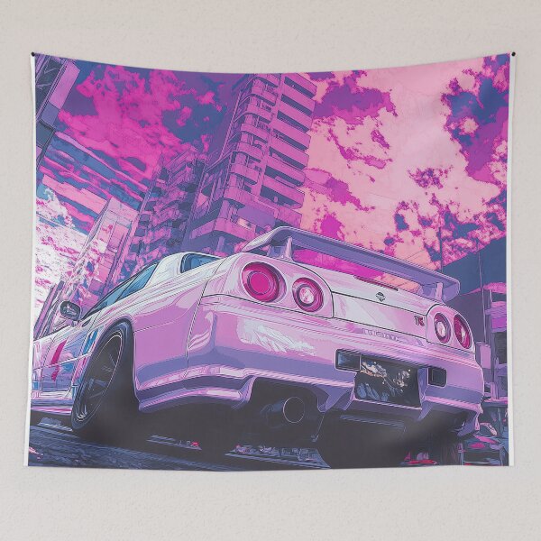 Item preview, Retro Neon Skyline R34 designed and sold by Torii Studio.