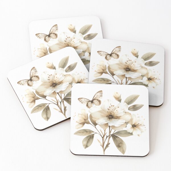 Item preview, Butterflies with Flowers designed and sold by myartisanco.