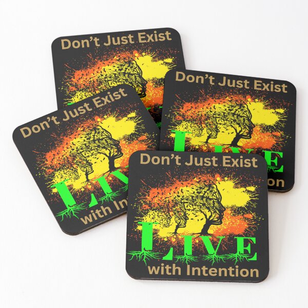 Item preview, Live with Intention Motivational Art designed and sold by TOA Timeless Original Apparel.