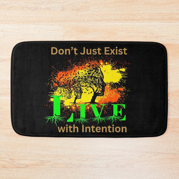 Item preview, Live with Intention Motivational Art designed and sold by TOA Timeless Original Apparel.