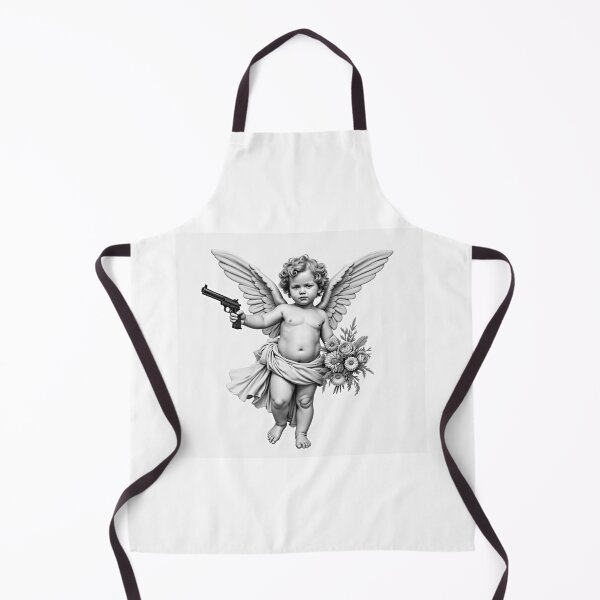 Item preview, Victorian Cherub holding Pistol and Bouquet designed and sold by gentle orchard.