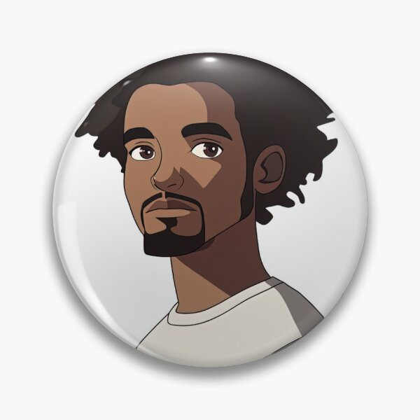 Item preview, Ethiopian man, portrait | Anime style designed and sold by ComicsFactory.