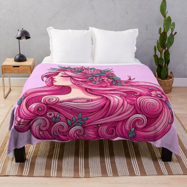 Item preview, Diosa del cabello rosa designed and sold by Myra365Art.