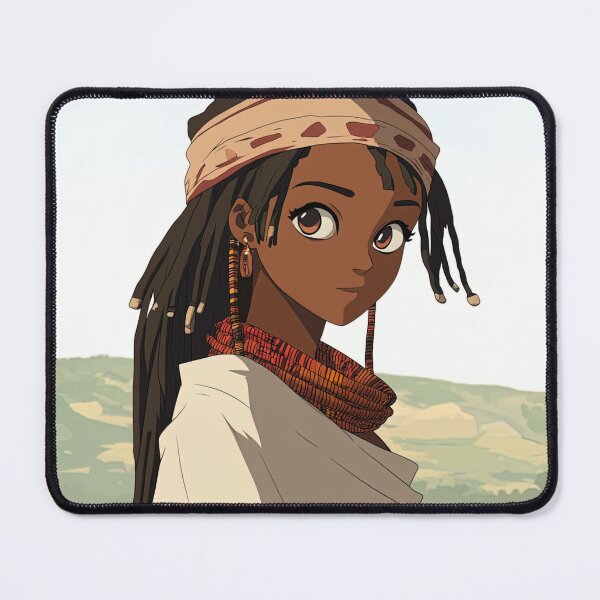 Item preview, Ethiopian woman | Anime style designed and sold by ComicsFactory.