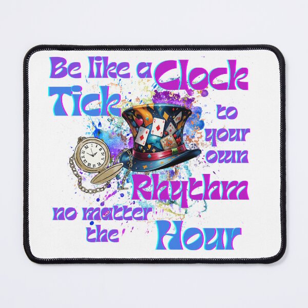 Item preview, Tick to Your Own Rhythm Clock Design designed and sold by TOA Timeless Original Apparel.