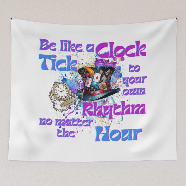 Item preview, Tick to Your Own Rhythm Clock Design designed and sold by TOA Timeless Original Apparel.