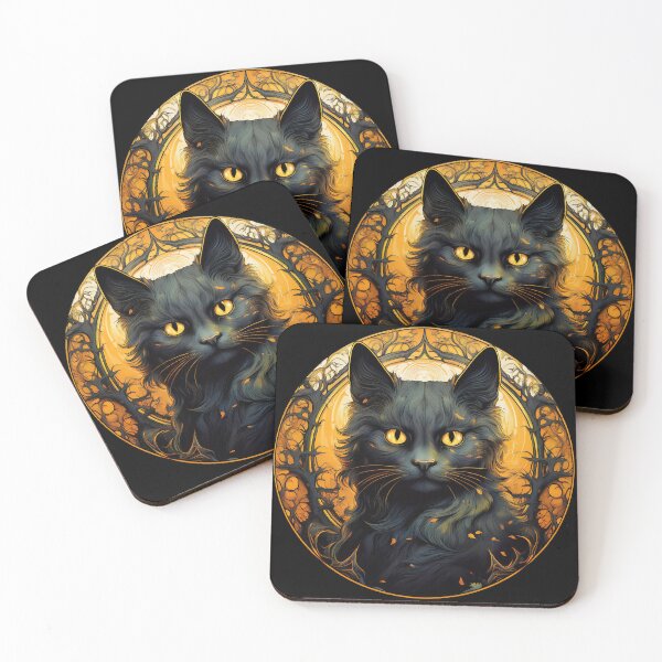 Item preview, Spooky Black Cat designed and sold by Kspirit Designs.
