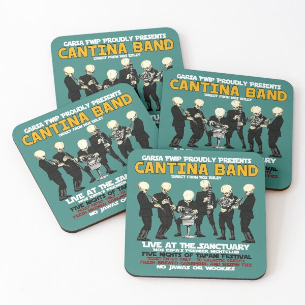 Item preview, Vintage Cantina Band - Live at the Sanctuary Club Concert Poster  designed and sold by Kludoman.