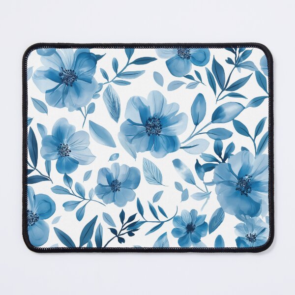 Item preview, Blue flowers pattern designed and sold by valerko26.