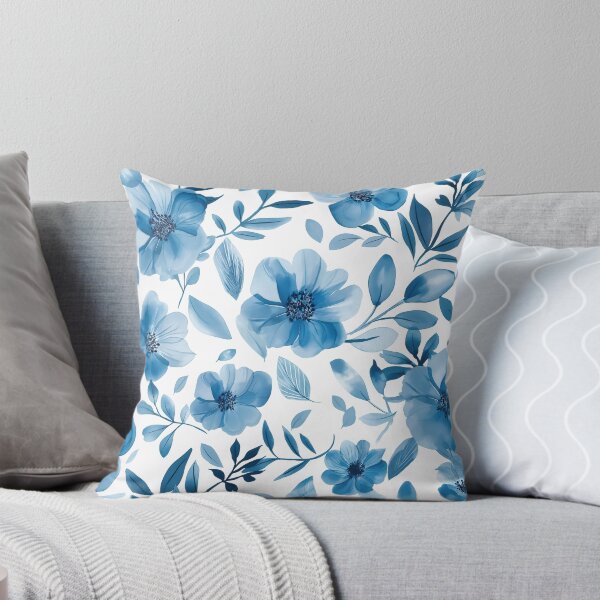 Item preview, Blue flowers pattern designed and sold by valerko26.