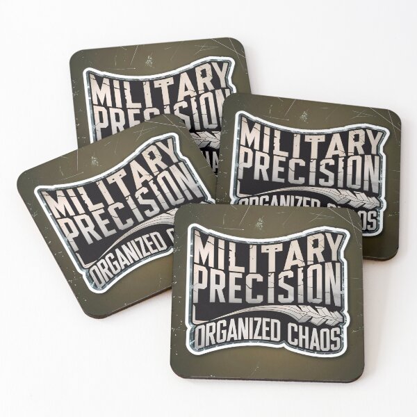 Item preview, Military Precision Organized Chaos Funny Army Quote designed and sold by TheArtOfPat.