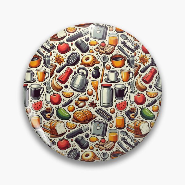 Item preview, Seamless Kitchen Items Pattern designed and sold by ShoPellY.