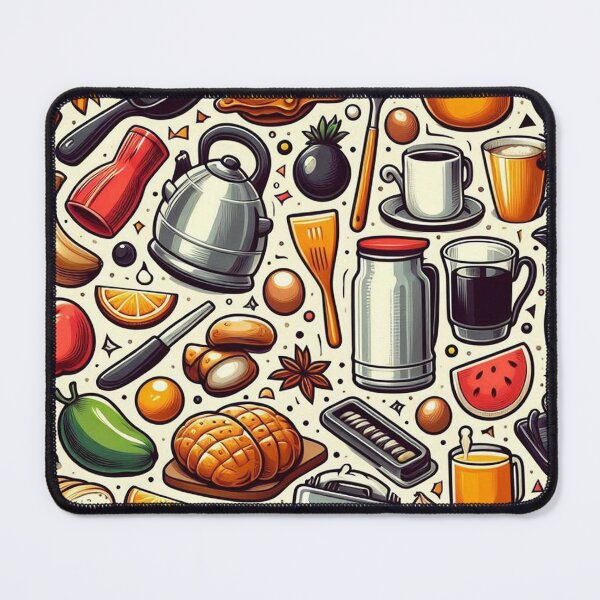 Item preview, Seamless Kitchen Items Pattern designed and sold by ShoPellY.