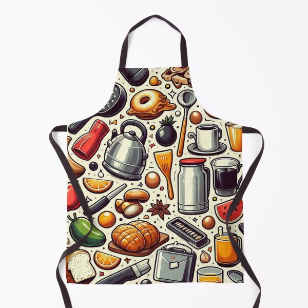 Item preview, Seamless Kitchen Items Pattern designed and sold by ShoPellY.