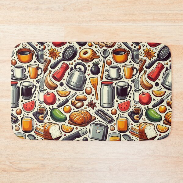 Item preview, Seamless Kitchen Items Pattern designed and sold by ShoPellY.