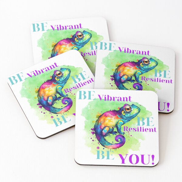 Item preview, Vibrant Chameleon: Be You Inspirational Art designed and sold by TOA Timeless Original Apparel.