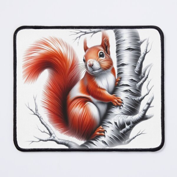 Item preview, "Red Squirrel: Grace and Agility on the Birch" designed and sold by CHRIST5000.