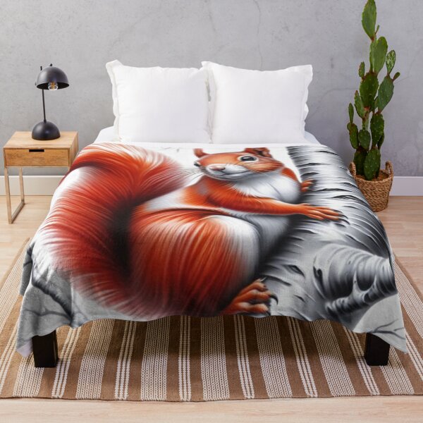Item preview, "Red Squirrel: Grace and Agility on the Birch" designed and sold by CHRIST5000.