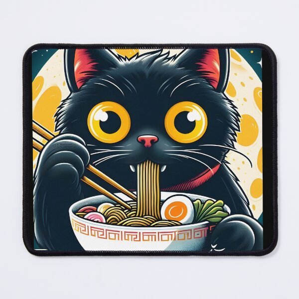 Item preview, Noodle Cat Under the Moon designed and sold by Pixel-Lift.