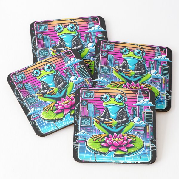Item preview, Cyberpunk Frog Vibes designed and sold by Mjonkey.