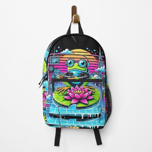 Item preview, Cyberpunk Frog Vibes designed and sold by Mjonkey.