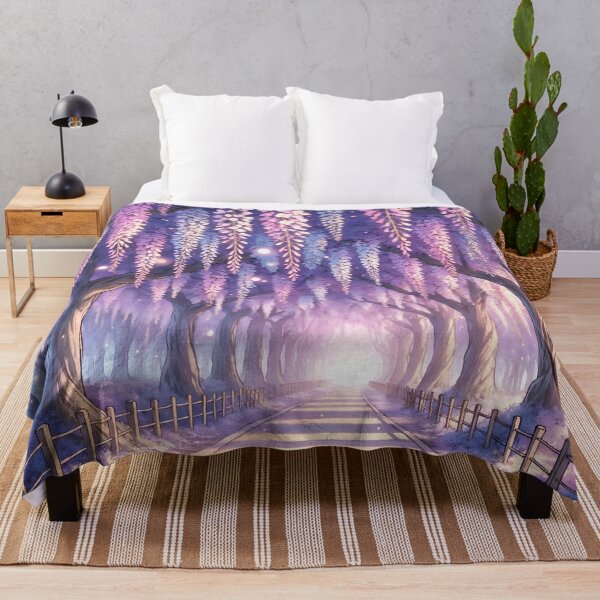 Item preview, Ethereal Pathway Through Lavender Blossoms - Fantasy Nature Art designed and sold by SeGoArtDesign.