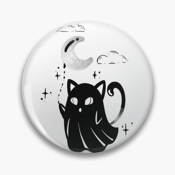 Item preview, Black ghost cat designed and sold by 7Delamancha.