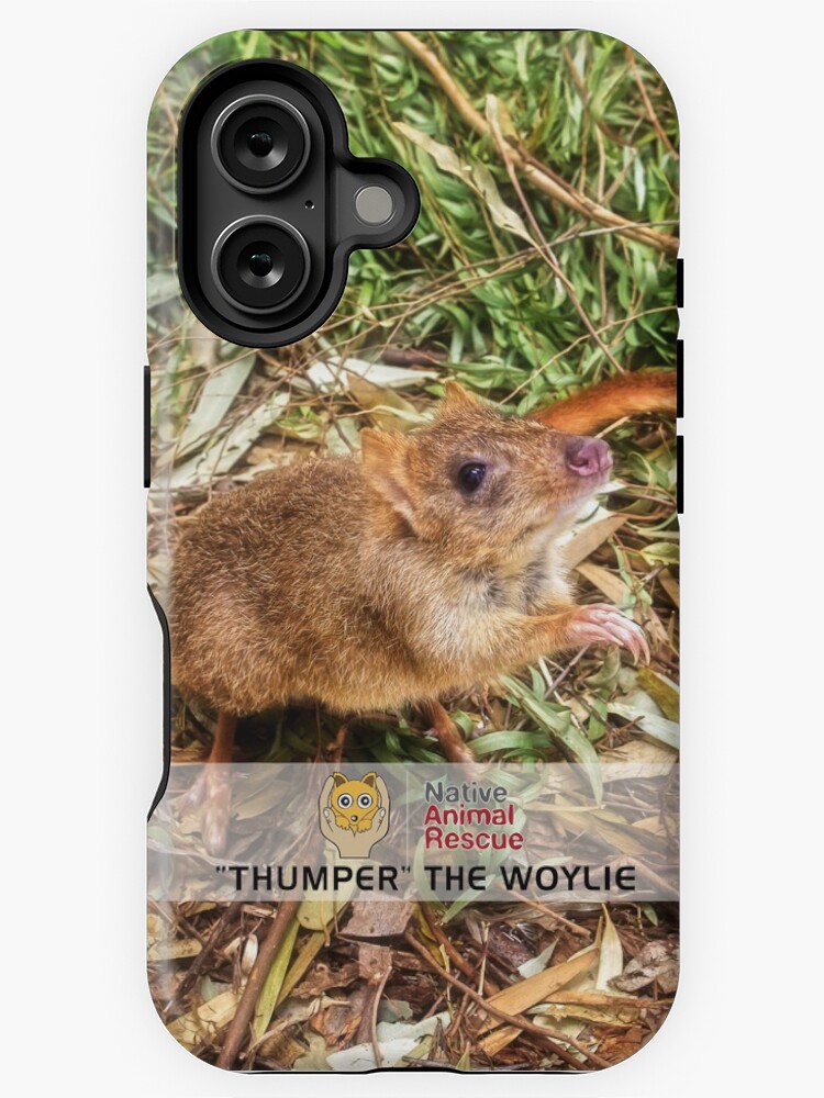 Thumbnail 1 of 4, iPhone Case, Thumper the Woylie, Native Animal Rescue designed and sold by MADCAT.