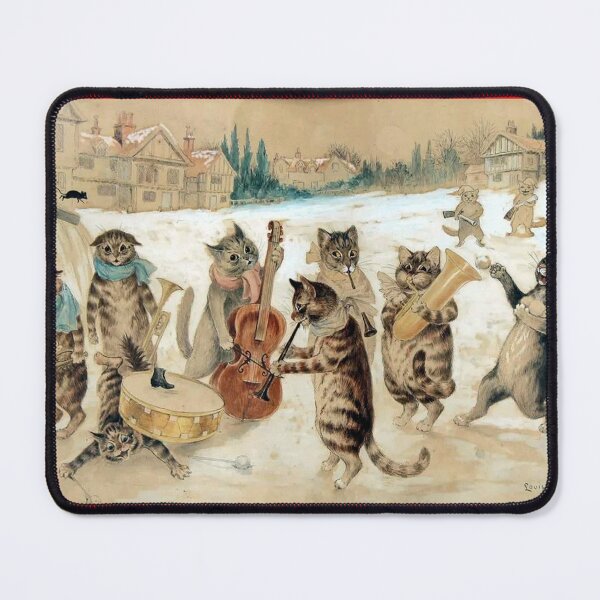 Item preview, Christmas Concert- Louis Wain Christmas Cats designed and sold by forgottenbeauty.