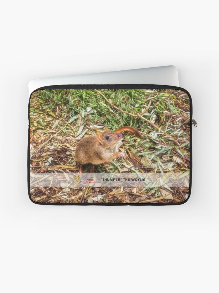 Thumbnail 1 of 2, Laptop Sleeve, Thumper the Woylie, Native Animal Rescue designed and sold by MADCAT.