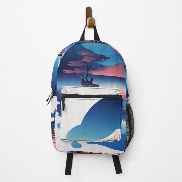 Item preview, Gradient Japanese Temple with Lake Illustration designed and sold by hjian8219.