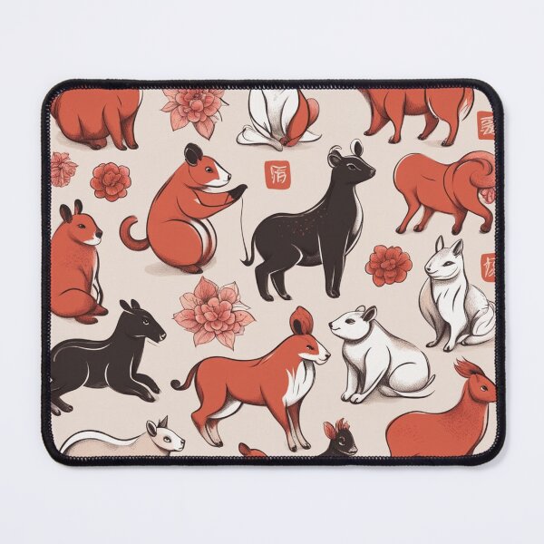 Item preview, Hand-Drawn Chinese Zodiac Animal Illustration designed and sold by hjian8219.
