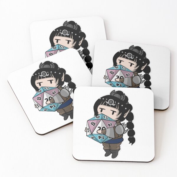 Item preview, Cute Shadowheart with Trans Pride Flag Dice | Baldurs Gate 3 | BG3 | DND designed and sold by SquirkyShop.