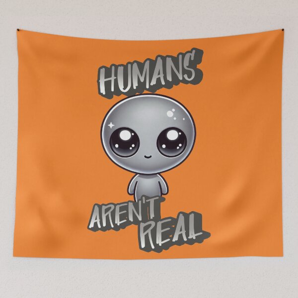 Item preview, Humans Aren't Real -  Shri the adorable grey alien designed and sold by 3DAF.
