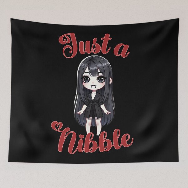 Item preview, Just a Nibble -  Athena Has Gone Viral with her thirsty blood cravings this Halloween designed and sold by 3DAF.
