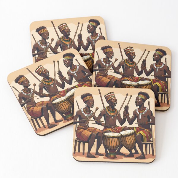 Item preview, The Heartbeat of Africa: A Journey Through African Drums - 'We Drumming' designed and sold by RasTafariDesign.