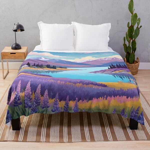Item preview, Lake Tekapo and Lupins designed and sold by WildlifeInc.